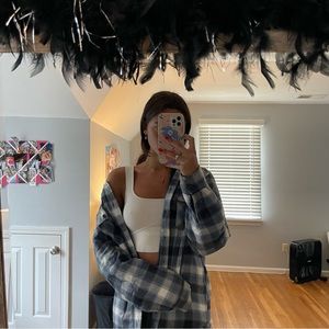 Wrangler Blue Flannel Hoodie